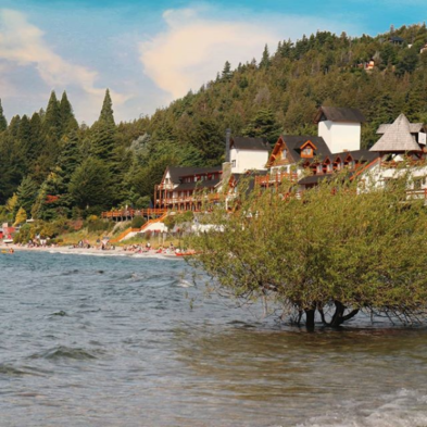 ir hasta playa bonita en bariloche sin auto