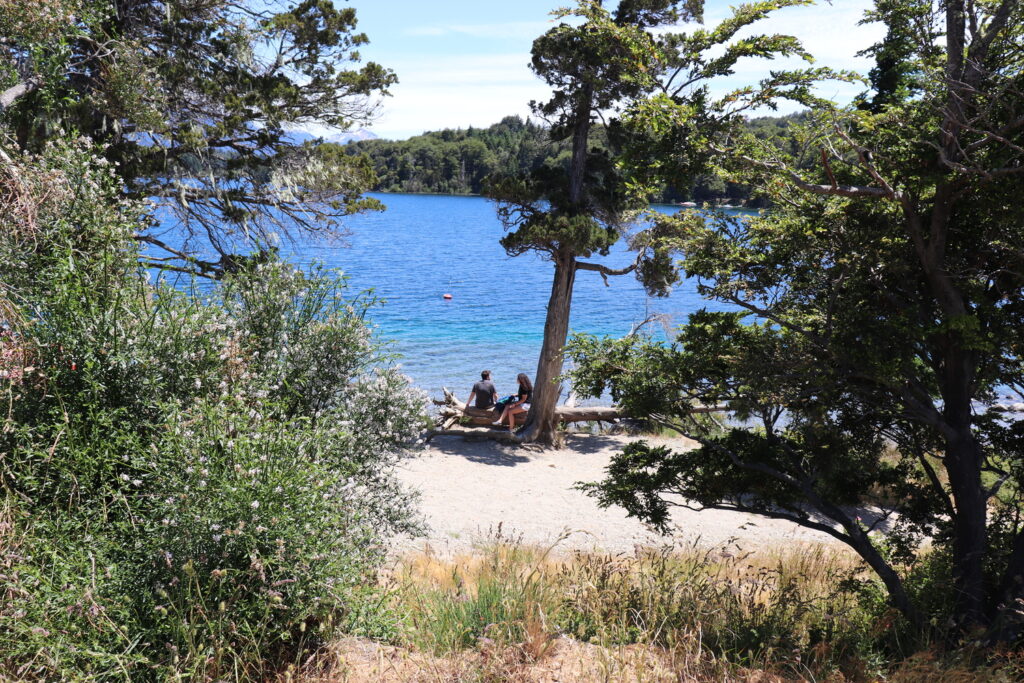 playa sin viento en bariloche ideal para ir en verano